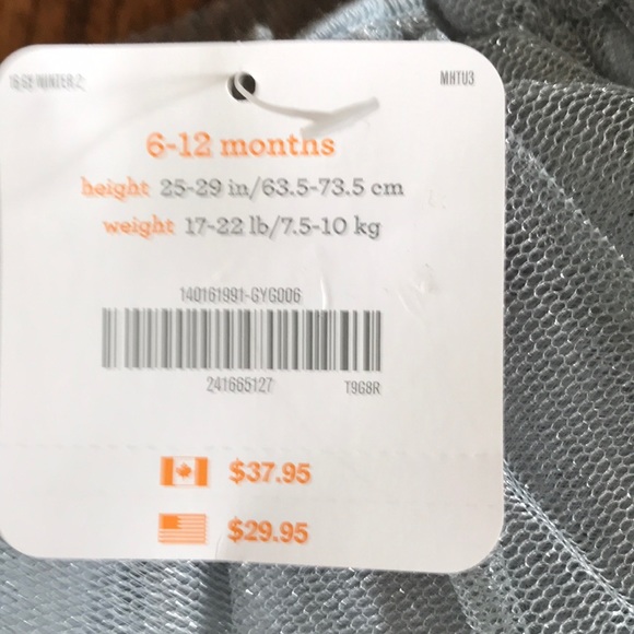 Grey sparkly lined skirt size 6-12 month - Picture 4 of 4